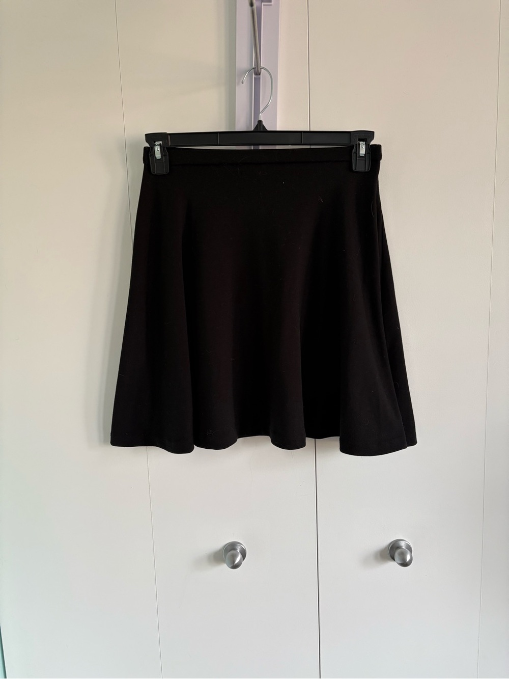 New York & Company Black Circle Skater Skirt